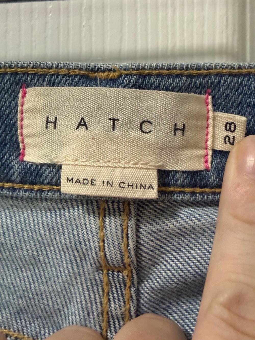 Hatch | Light Wash Crop Jeans Maternity Denim - Picture 8 of 10